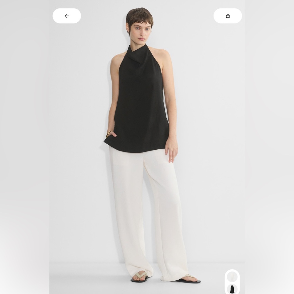 Aritzia Thesis Pant- Crepette, Light Birch